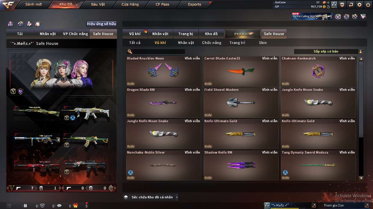 shop acc cf uy tin gia re